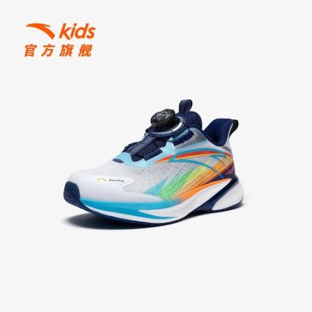 骇浪4安踏儿童运动鞋男小童春季透气防滑耐磨旋钮跑步休闲童鞋-zb