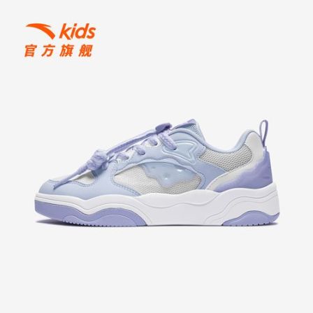 【奶昔3】安踏儿童运动板鞋女童新款夏季潮流百搭粉彩风休闲鞋子-zb
