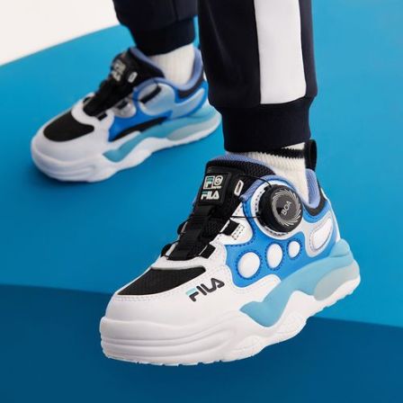 【多彩闪灯】FILA斐乐儿童(品质童装)男小童时尚运动鞋K14B341602F