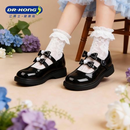 Dr.Kong/江博士26春季新款女孩公主礼仪鞋宝宝女童皮鞋