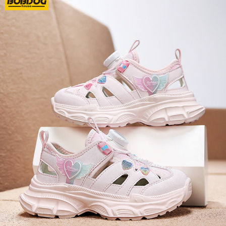 巴布豆儿童凉鞋女童夏季包头2026年新款女孩软底防滑运动沙滩鞋子