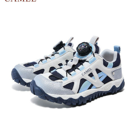 小骆驼儿童登山鞋春夏2026新款缓震防滑轻便旋转扣男童户外运动鞋