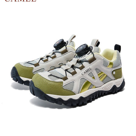 小骆驼儿童徒步鞋2026春夏新款透气轻便户外登山鞋缓震男童运动鞋