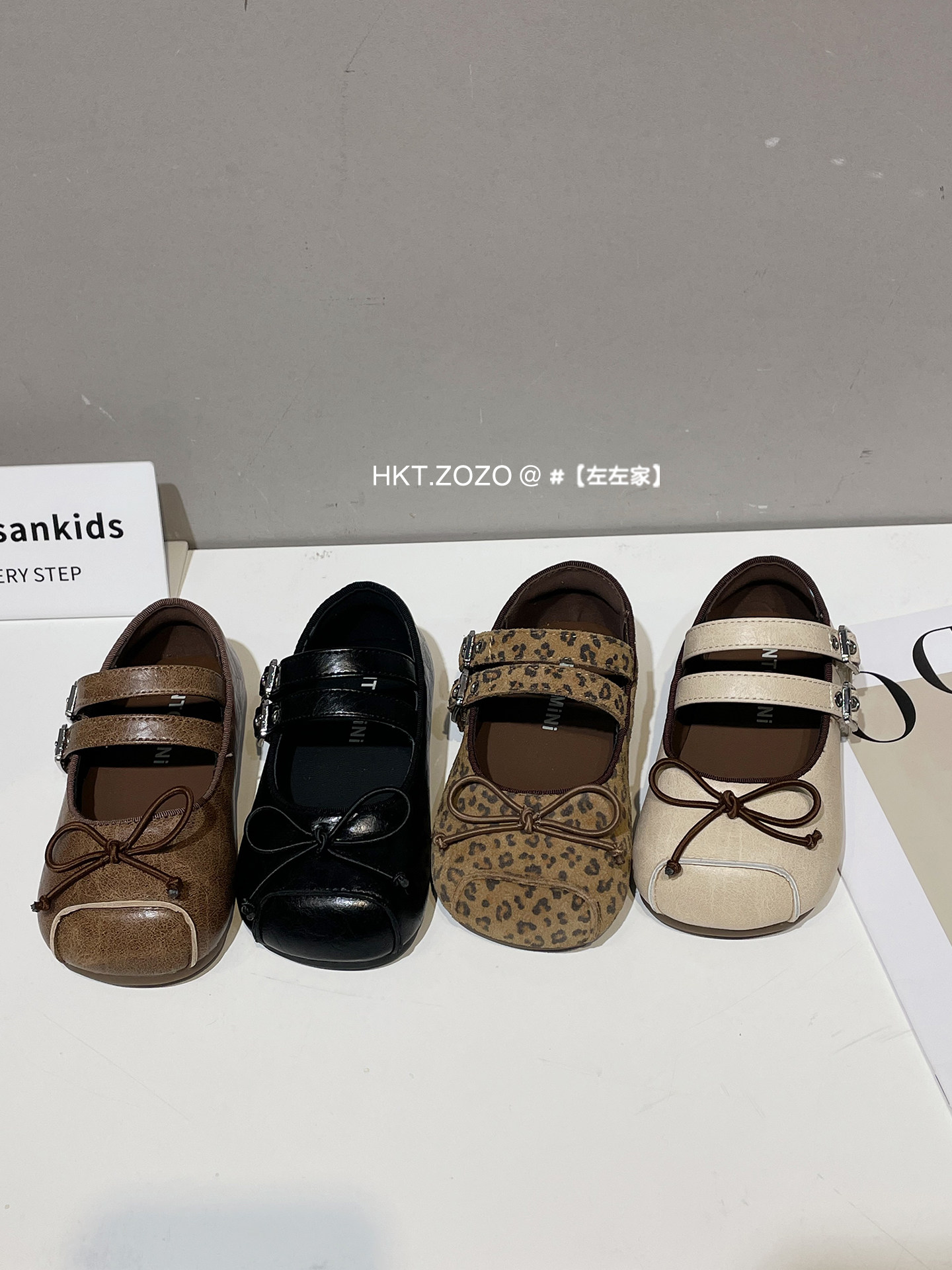 左左家小童圆头软底演出小皮鞋2026春新款女童可爱甜美洋气公主鞋主图