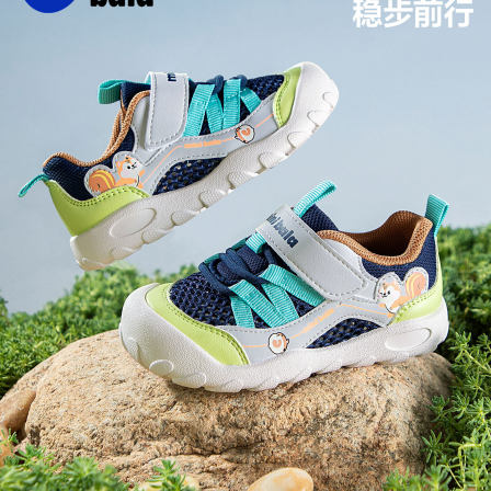 迷你巴拉夏季新款儿童透气单网运动鞋男女童小童鞋防撞宝宝学步鞋