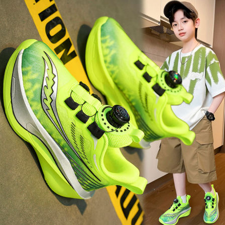 李宇新男童运动鞋2026新款儿童跳绳跑步鞋大童学生网面透气篮球鞋