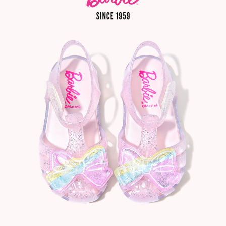 芭比童鞋女宝宝凉鞋2026新款夏季小女孩包头鞋子沙滩鞋儿童果冻鞋