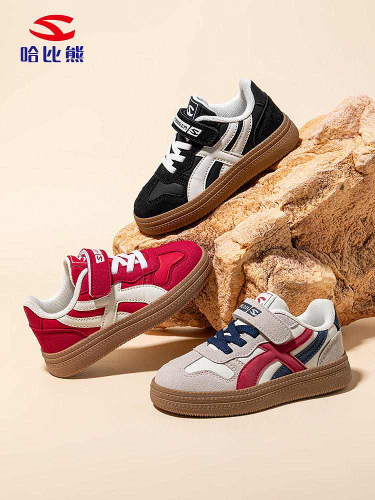 【烈儿38女神节】哈比熊儿童休闲板鞋2026春夏德训鞋主图