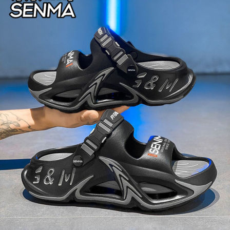 森马凉鞋男夏季外穿防滑防臭开车两用拖鞋男士户外运动海边沙滩鞋