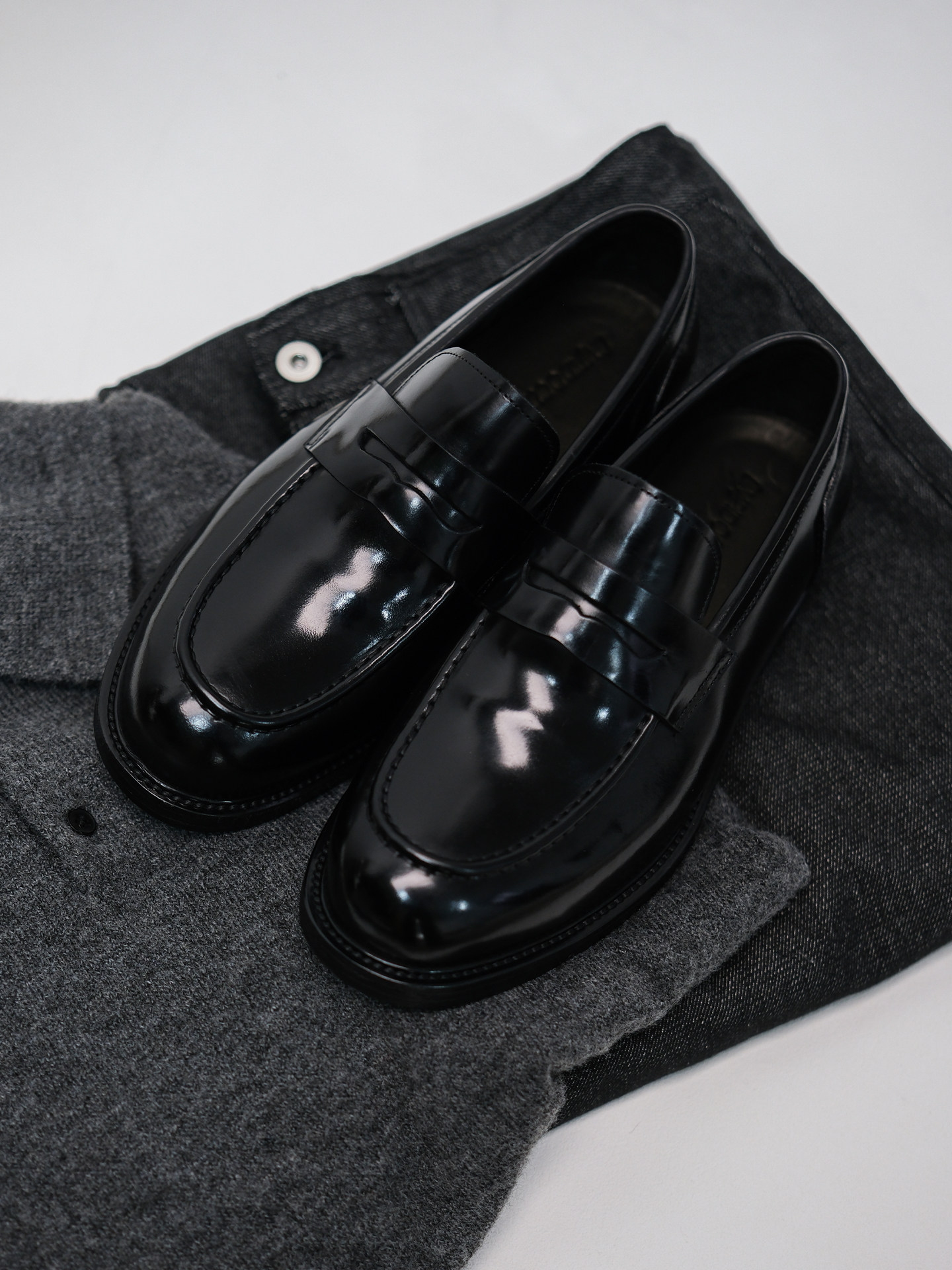 LIMPIDOCULUS 意大利进口马臀皮真皮手工固特异工艺乐福鞋皮鞋主图