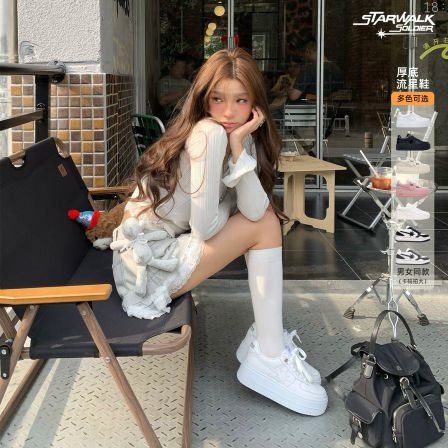 STARWALK SOLDIER厚底流星鞋增高休闲通勤浅口男女同款时尚休闲鞋