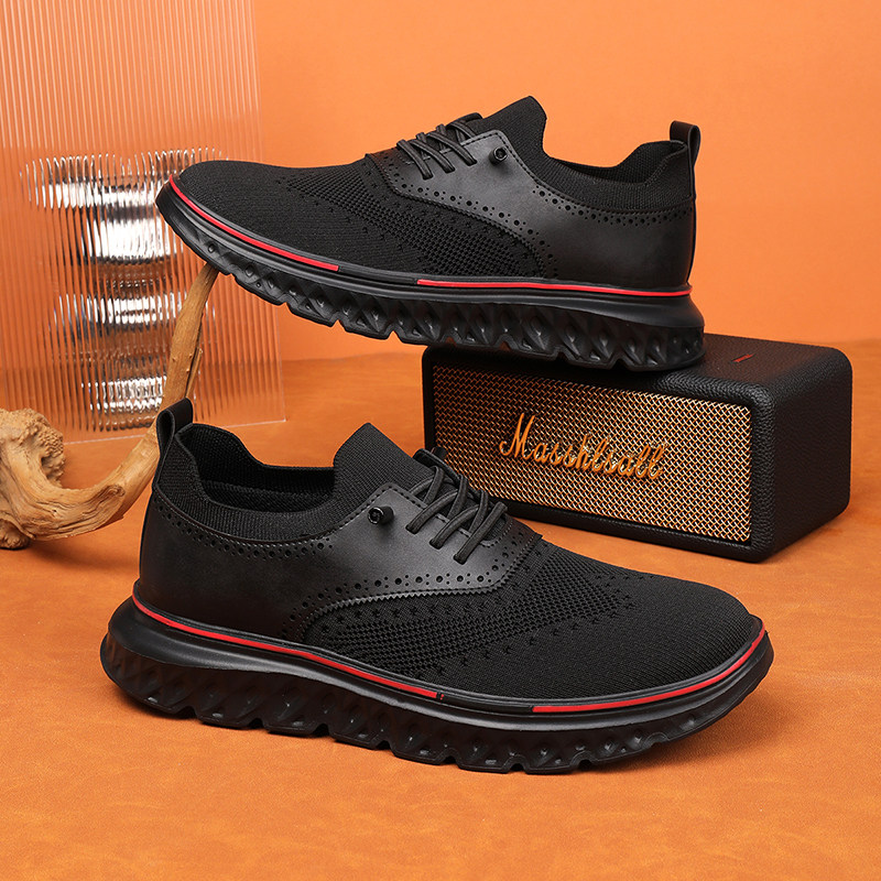 张凯丽老人鞋男春季一脚蹬爸爸鞋中老年舒适不累脚健步休闲运动鞋主图