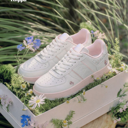 Kappa百搭小白鞋女款2026春季新款复古厚底板鞋小众增高休闲鞋子