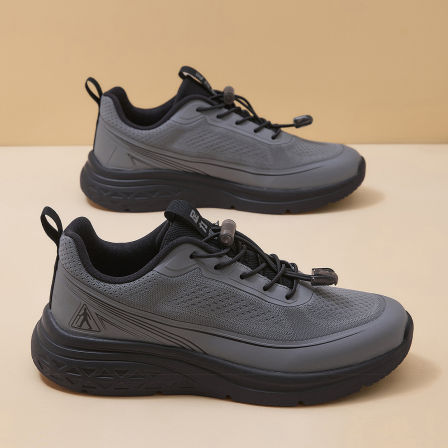 足力健老人鞋男2026春季新款防滑厚底运动休闲鞋软底轻便爸爸鞋子