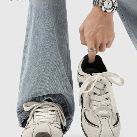 薄底百搭休闲德训鞋男2026春季新款透气百搭赛车鞋平底阿甘鞋女