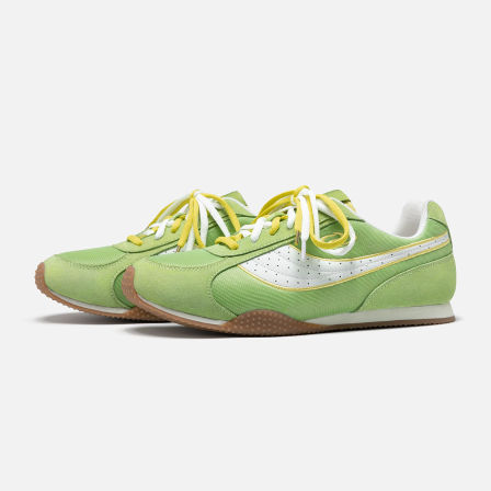 森果果 慢跑德训/绿白色透气阿甘鞋男女款2026春季休闲运动跑步鞋