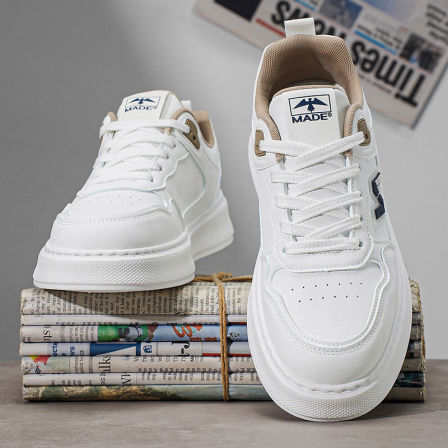 男鞋2026新款春季运动休闲板鞋防滑耐磨增高软底百搭爆款小白潮鞋