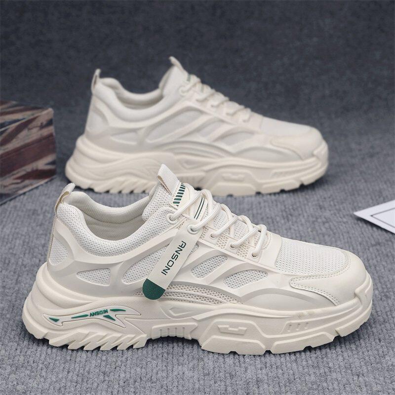 李宇新男鞋春季2026新款防滑防臭百搭网面透气跑步休闲运动老爹鞋主图