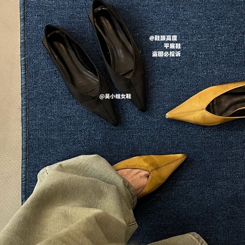 绸缎平底鞋！2026春季新尖头浅口软底小单鞋时尚百搭舒适通勤女鞋主图