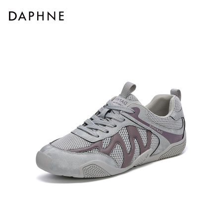 【宋茜代言】2025达芙妮百搭流光复古拼接运动鞋女时尚系带休闲鞋