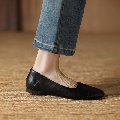 1cm 复古百搭舒适软底单鞋春秋法式气质韩版简约时尚浅口玛丽珍鞋主图