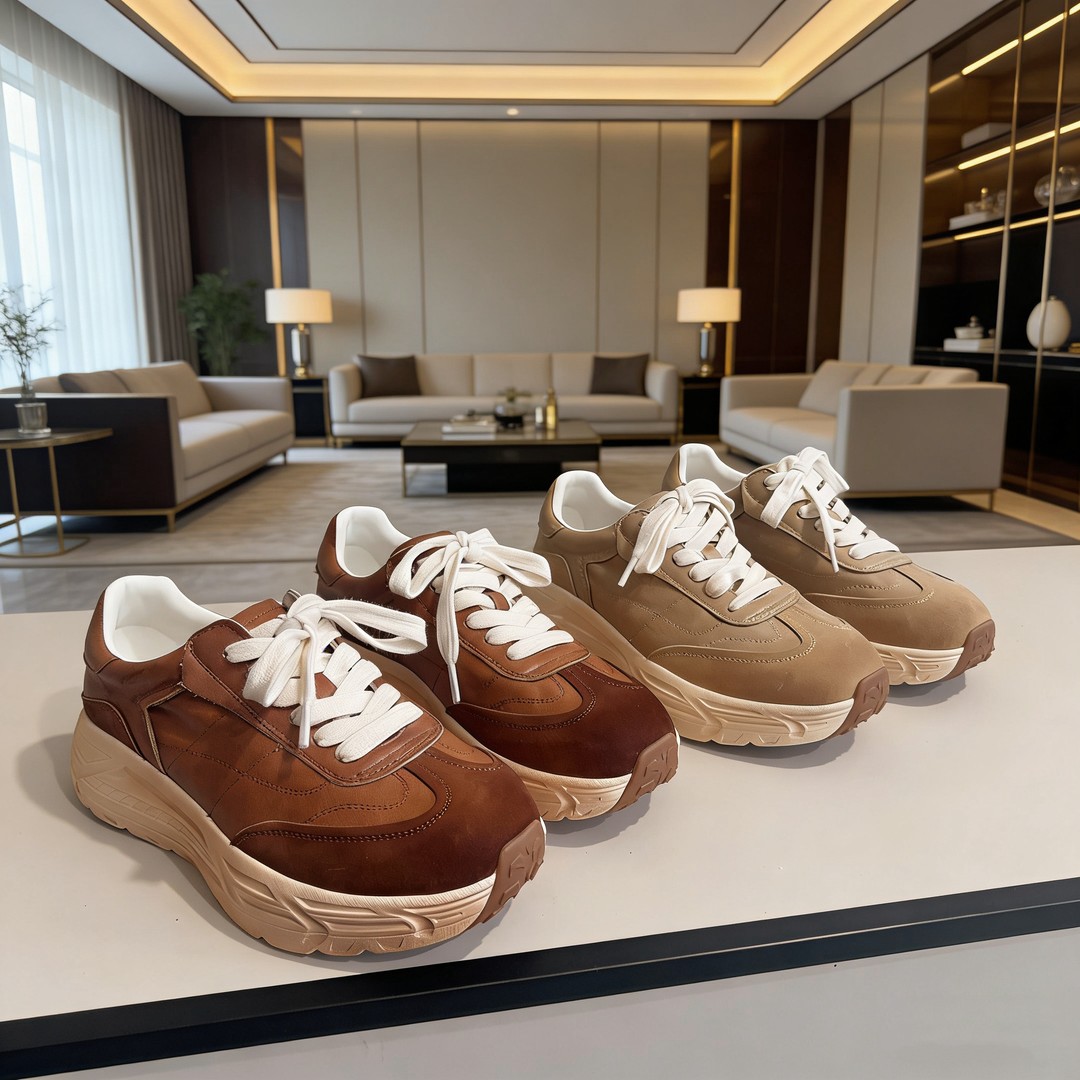 5510-1新款复古拼色厚底轻便百搭休闲女鞋主图