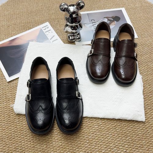 早春乐福鞋女平底低跟浅口软底舒适低帮休闲鞋平头小单鞋2026年新主图