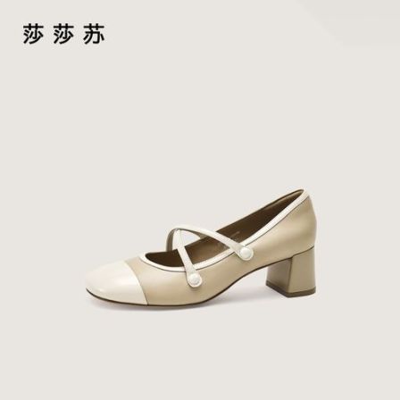 【翻糖少女】莎莎苏2026春款交叉带玛丽珍法式小香风单鞋Z76113A-10