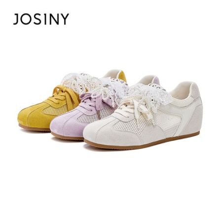 卓诗尼夏季新款网面透气系德训鞋小众时尚百搭轻软休闲鞋女生鞋子