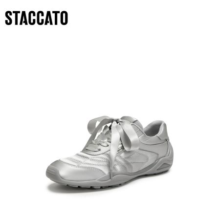 思加图2026春季新款甜酷德训鞋厚底运动休闲鞋透气女鞋子S7557AM6