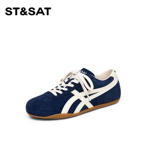 星期六休闲鞋女2026春季新款时尚百搭平底舒适德训鞋主图