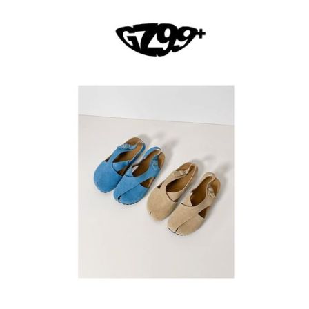 九儿 2026新款复古包头凉鞋女一字扣厚底肯鞋外穿一脚蹬罗马鞋