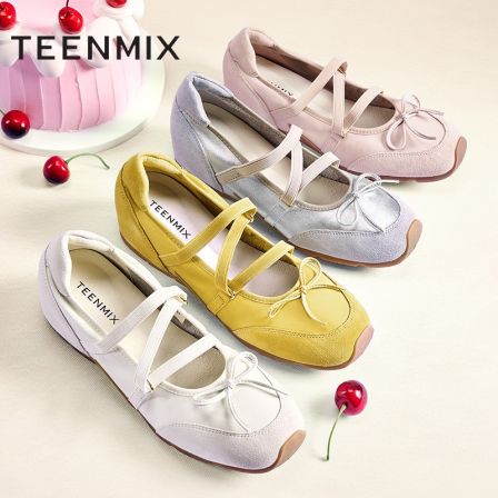 【果汁软糖】章若楠同款天美意潮流休闲运动百搭女玛丽珍鞋BL251CQ5