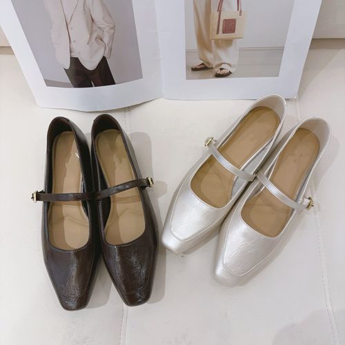 豆豆DA【玛丽珍单鞋】春季浅口一字带百搭方头粗跟女鞋-1792-3XZ主图