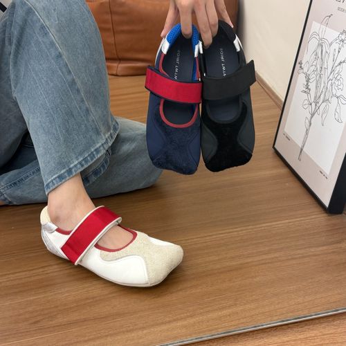 SGIRL TWTW日系浅口玛丽珍鞋春季新款一字带方头休闲芭蕾鞋Y503-2主图