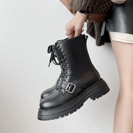 TING手工鞋~新款秋冬时髦设计感马丁靴短靴X3169-8