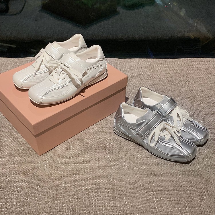 【苏茵茵】网球少女德训~5cm内增高魔术贴休闲运动德训鞋E6109045主图