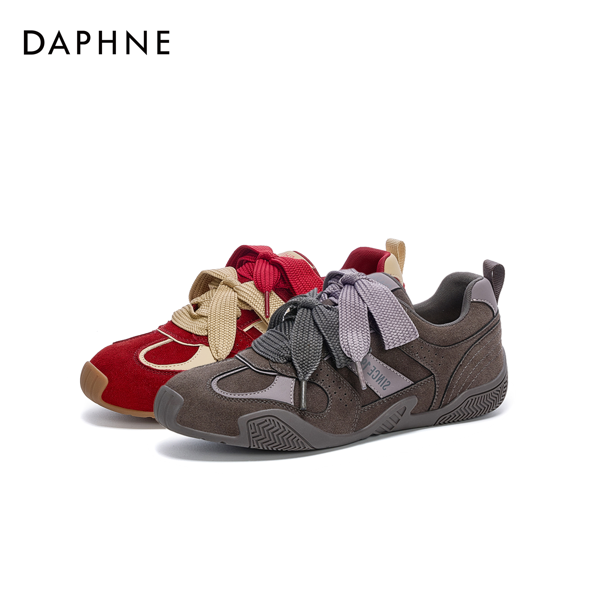 【宋茜代言】达芙妮2025年秋冬新款时尚百搭潮流舒适轻便休闲德迅鞋主图