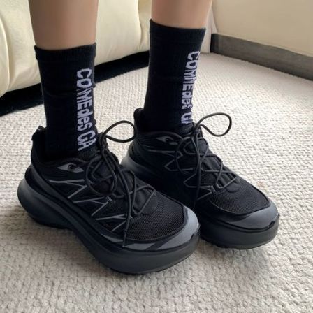 【6厘米】运动休闲鞋透气轻盈百搭增高厚底小白鞋2026新款老爹鞋