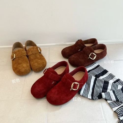 615-52复古软底一脚蹬勃肯女鞋主图