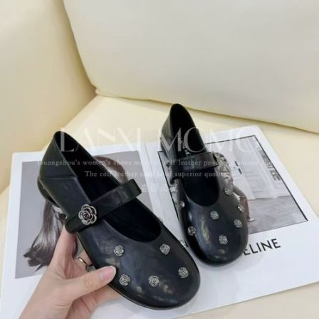 【LANXIMOMO】时尚休闲百搭软底玛丽珍英伦风平底小单鞋26DX091LX