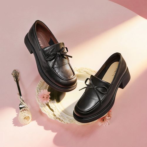 TATA/他她2026春时尚休闲百搭乐福鞋新款CLC01AA6皮鞋主图