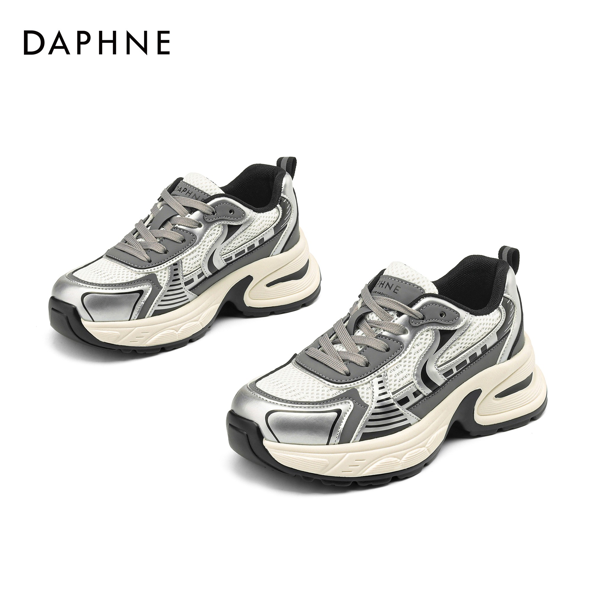 达芙妮厚底老爹鞋女款2025新款秋季增高爆款休闲鞋时尚百搭运动鞋主图