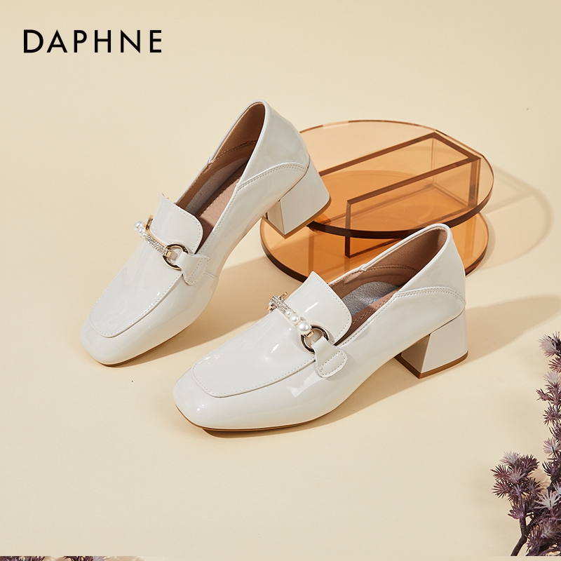 达芙妮时尚单鞋女凉鞋女款2025新款爆款乐福单鞋玛丽珍鞋工作鞋SS主图