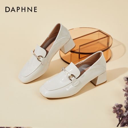 达芙妮时尚单鞋女凉鞋女款2025新款爆款乐福单鞋玛丽珍鞋工作鞋SS