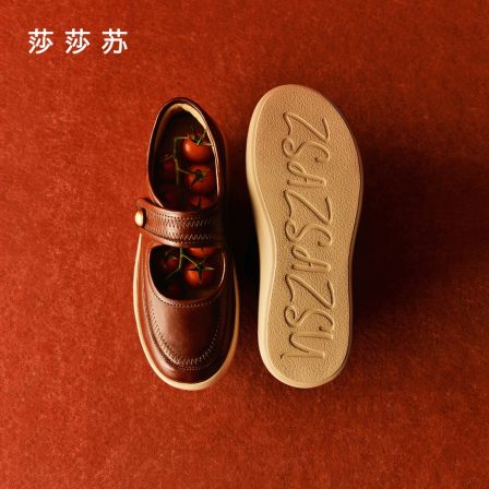 【小奶糕】莎莎苏2026春季新款厚底增高运动红色玛丽珍鞋Z76136Y-10