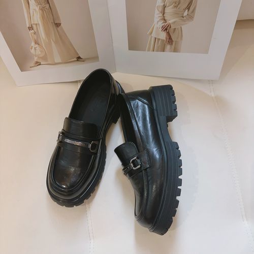 豆豆DA【乐福鞋】英伦风软底春季PU皮百搭休闲鞋子-6353-1XZ主图