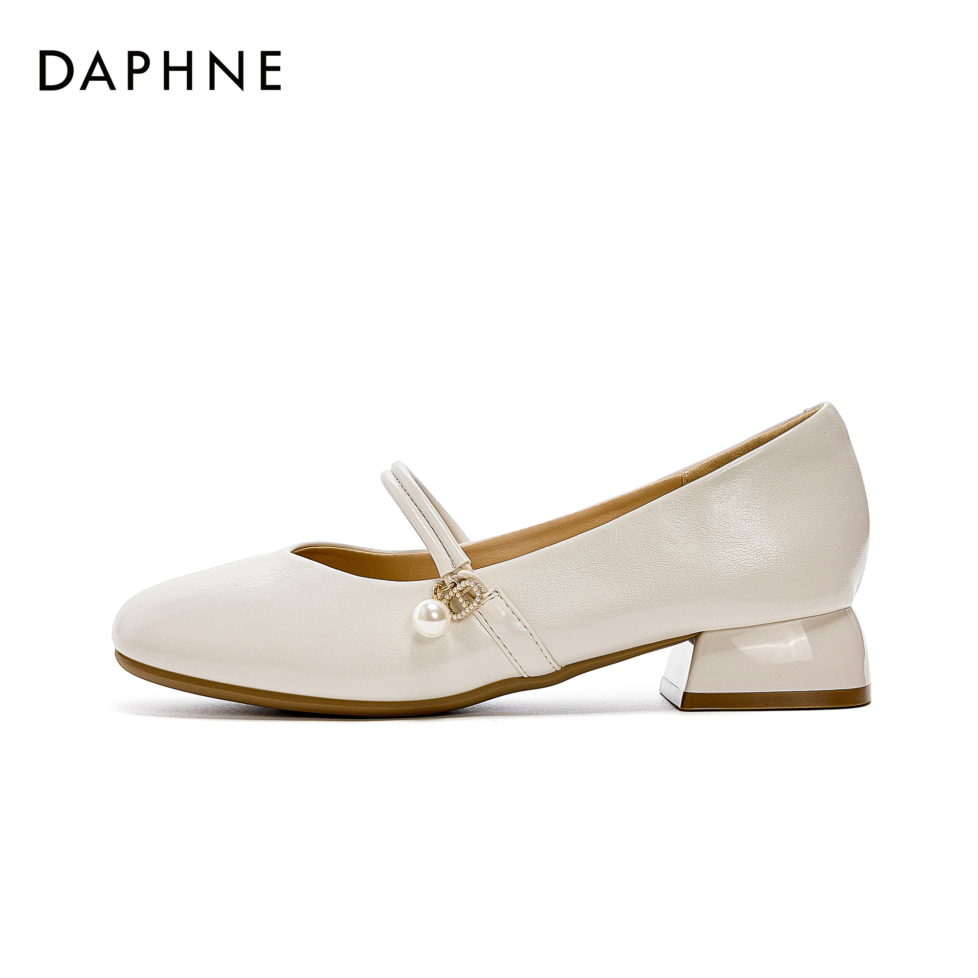 达芙妮韩系小香风优雅气质玛丽珍女鞋外穿百搭时尚单鞋2025夏爆款主图