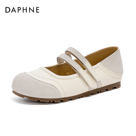 达芙妮玛丽珍鞋女2025年夏季新款单鞋乐福鞋软底丑萌法式芭蕾舞鞋