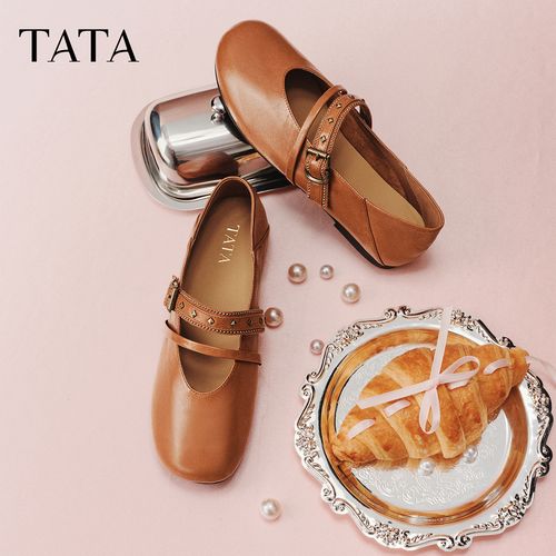 TATA他她2026春新款商场同款气质浅口玛丽珍鞋通勤单鞋女XTT02AQ6主图